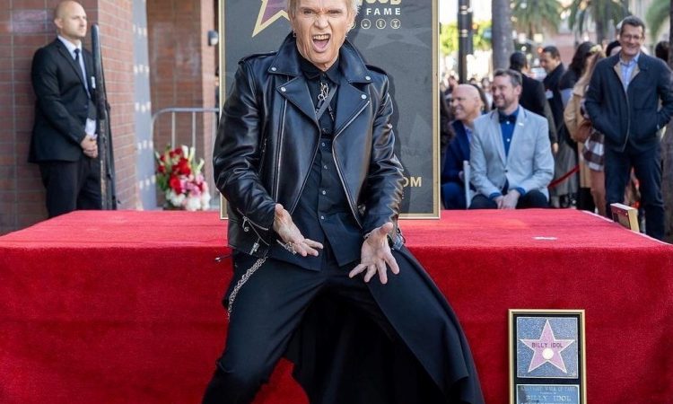 Billy Idol dobil zvezdo na hollywoodskem Pločniku slavnih