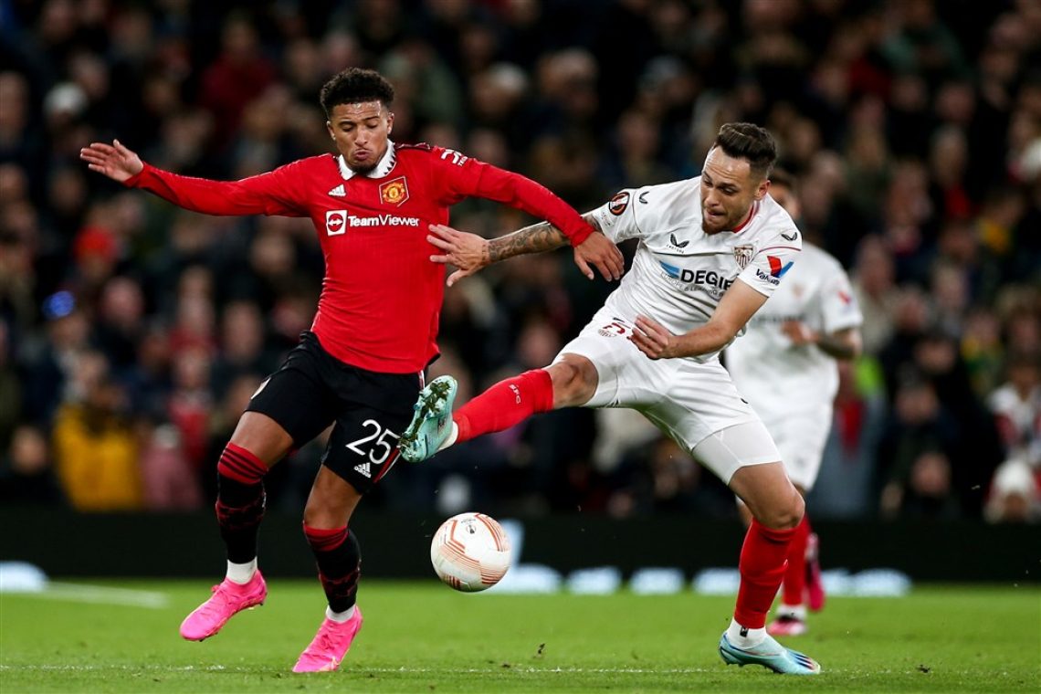 Sevilla z obilo sreče do remija na Old Traffordu