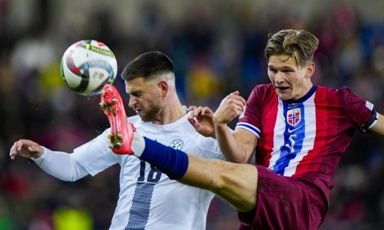 Slovenski nogometaši v ligi narodov izgubili na Norveškem