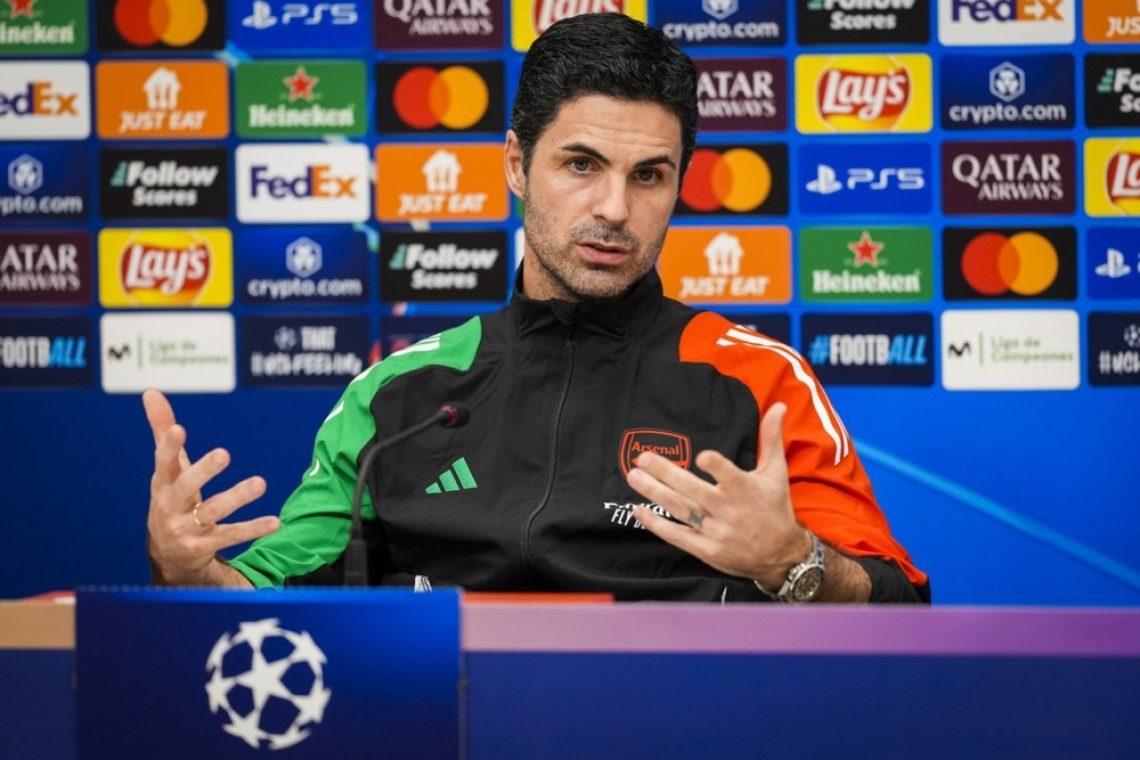 Arteta razočaran zaradi nedejavnosti Arsenala v prestopnem roku