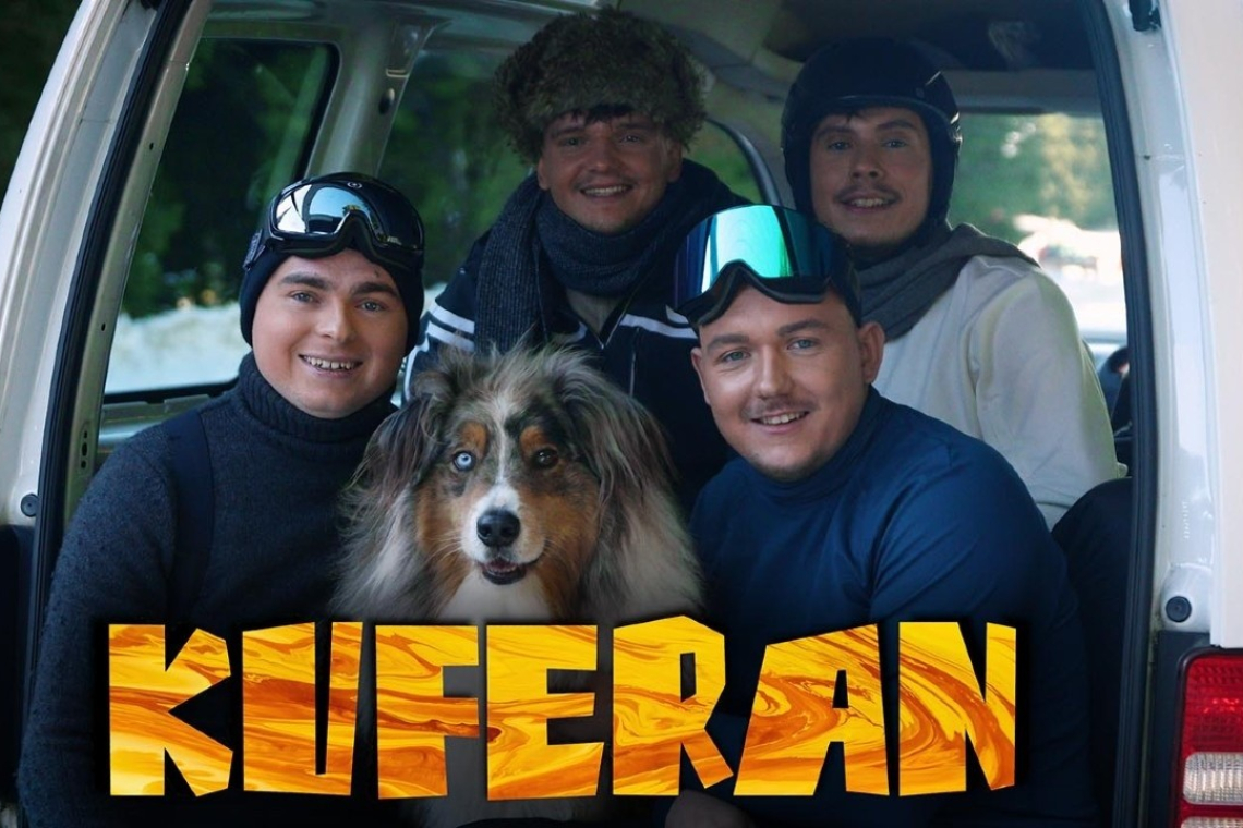 Ansambel Opev navdušil z zimskim hitom "Kuferan"
